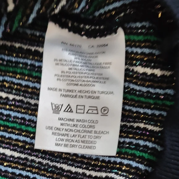 Urban Outfitters Black Speckled Crewneck Sweater with Green Elbow Patches - Picture 10 of 10